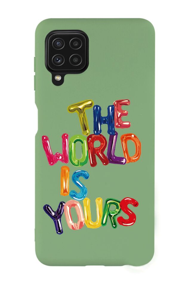 Samsung M22 The World Is Yours Desenli Premium Silikonlu Telefon Kılıfı