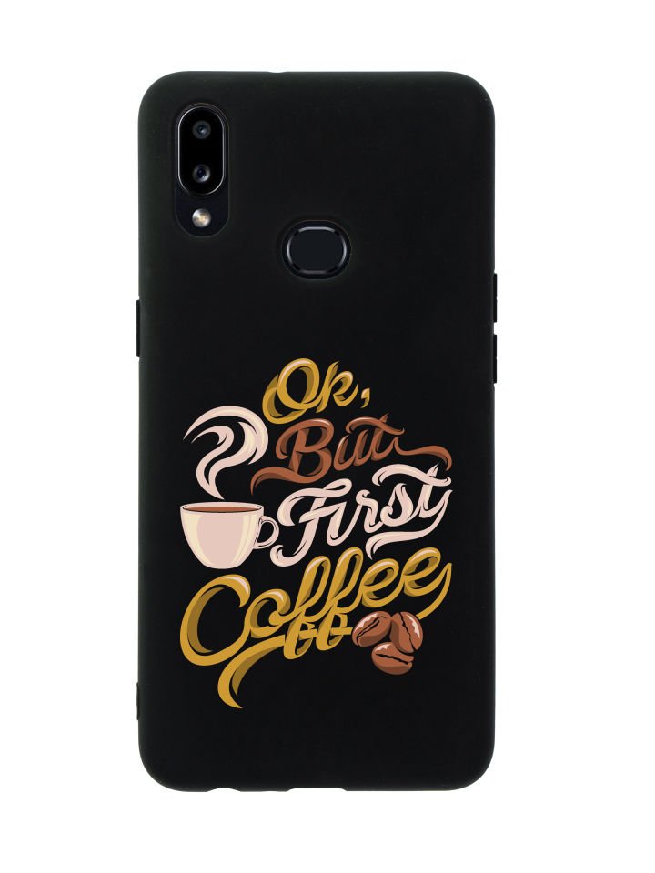 Samsung A10s First Coffee Premium Silikonlu Telefon Kılıfı