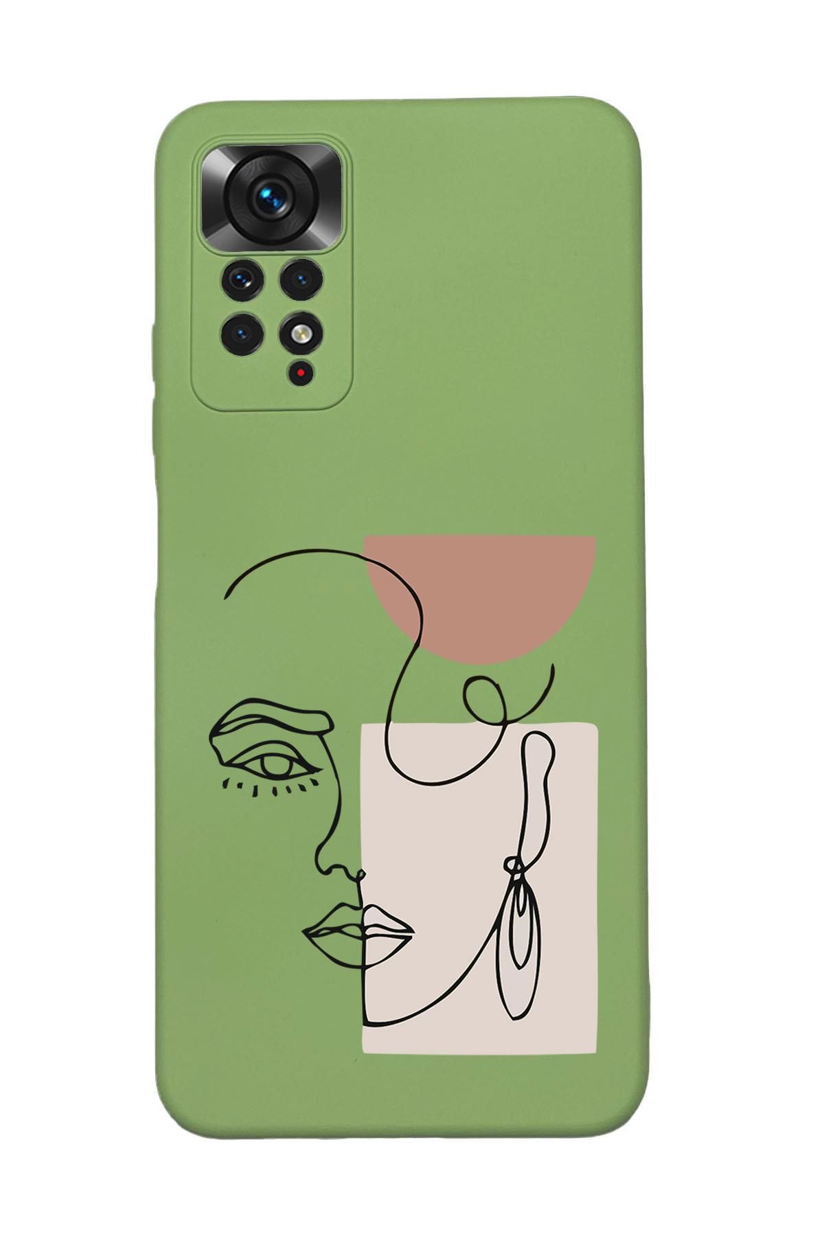 Xiaomi Redmi Note 11 Pro Uyumlu Women Art Desenli Premium Silikonlu Lansman Telefon Kılıfı