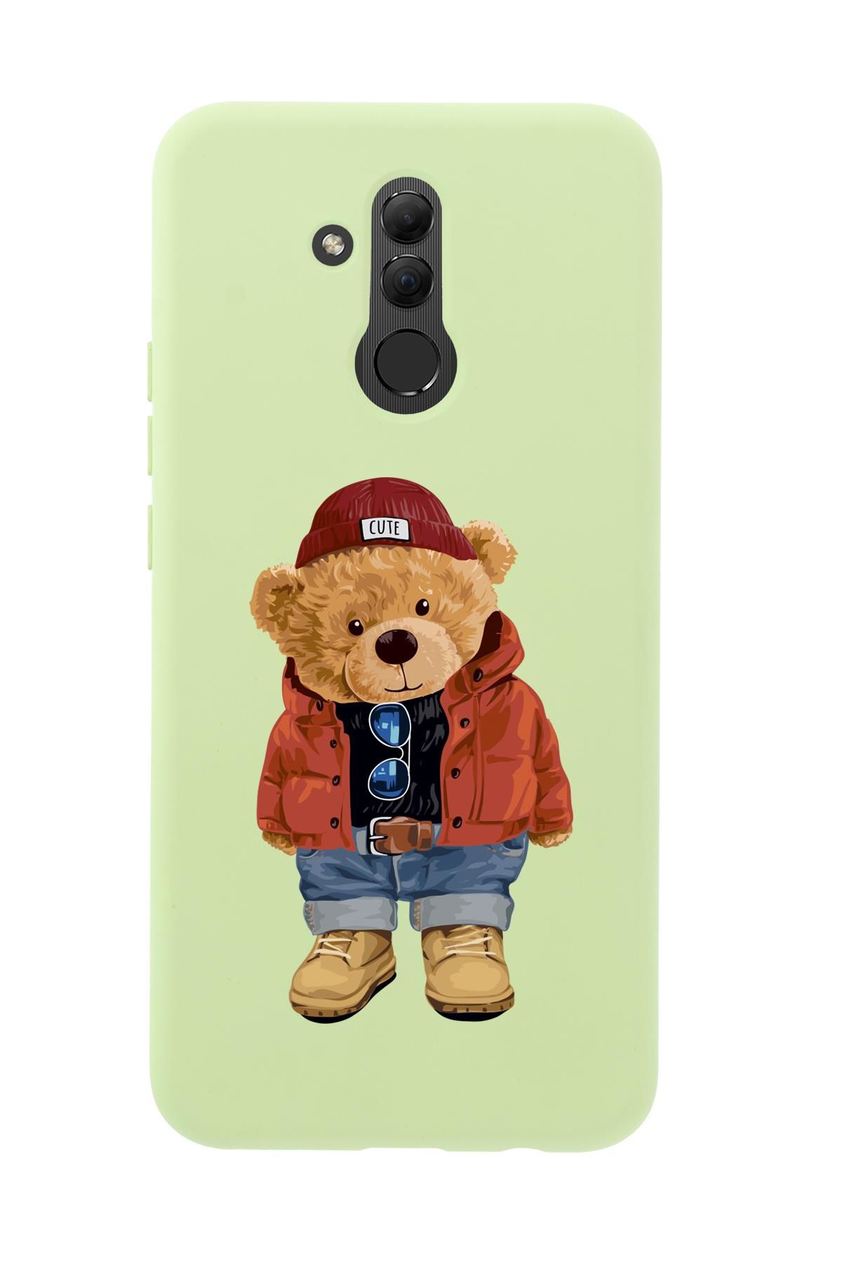 Huawei Mate 20 Lite Teddy Bear Premium Silikonlu Telefon Kılıfı