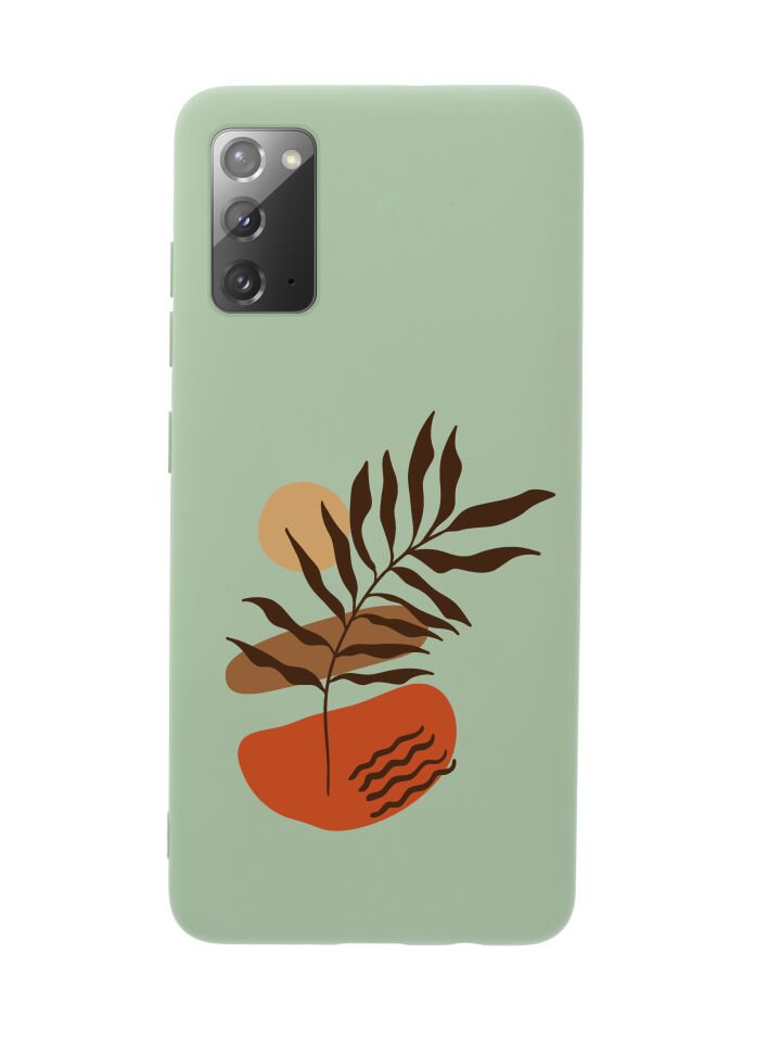 Samsung Note 20 Floral Art Premium Silikonlu Telefon Kılıfı