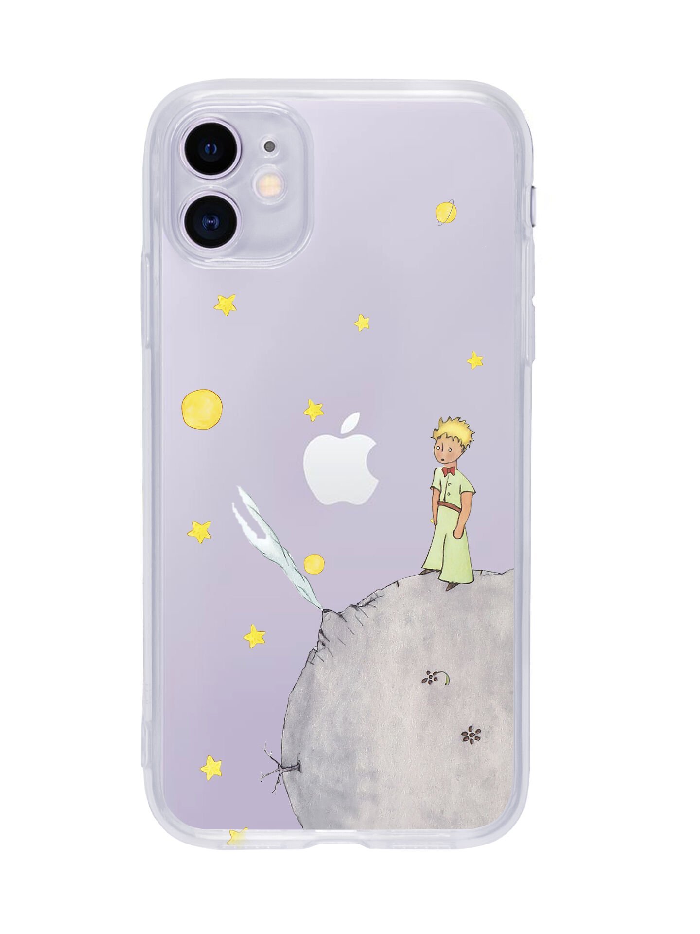iPhone 11 Küçük Prens Desenli Premium Şeffaf Silikon Kılıf