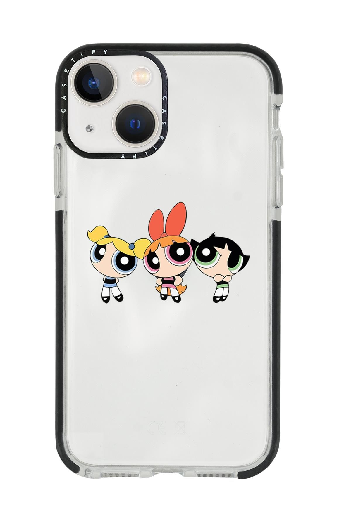 iPhone 13 Powerpuff Girls Casetify Darbe Emci Silikonlu Telefon Kılıfı