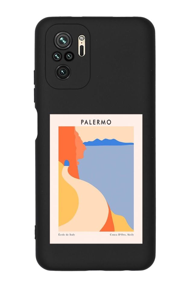 Redmi Note 10 Palermo Desenli Premium Silikonlu Telefon Kılıfı