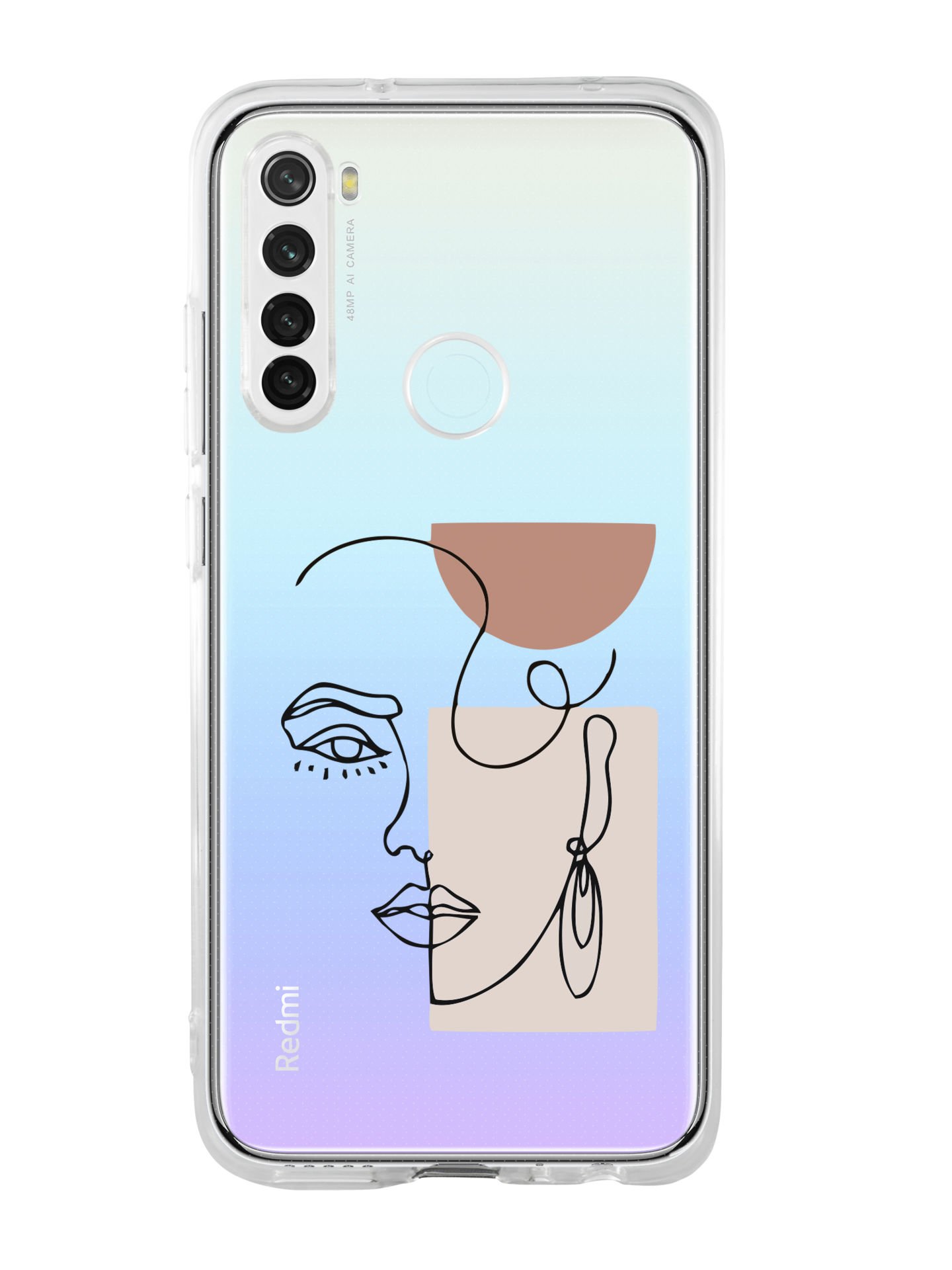 Redmi Note 8 Women Art Desenli Premium Şeffaf Silikon Kılıf