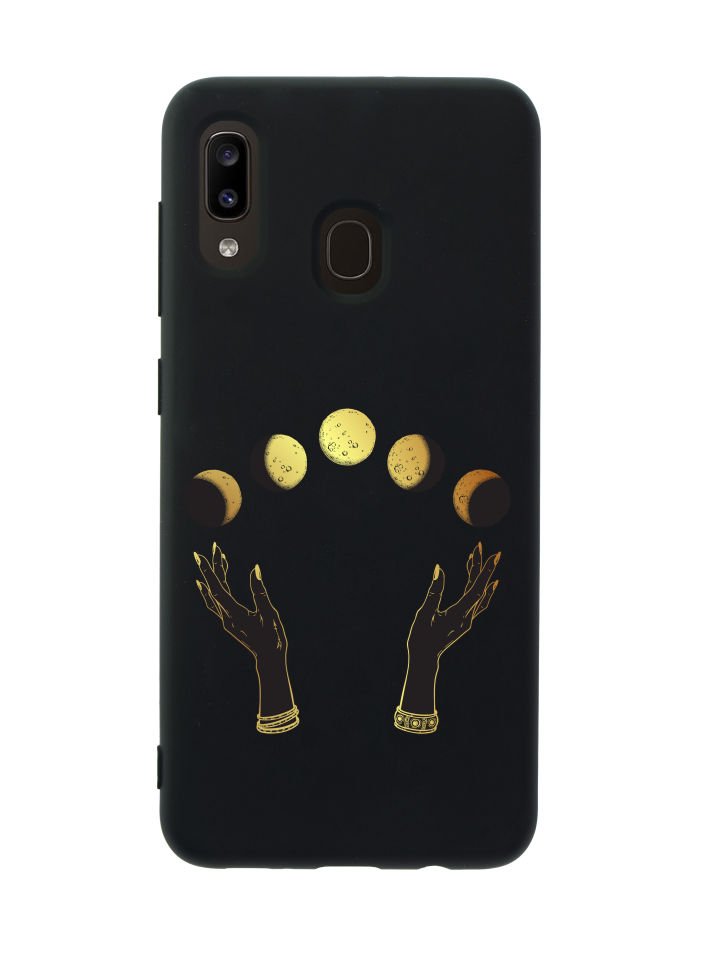 Samsung A20 Ay Evreleri Desenli Premium Silikonlu Telefon Kılıfı