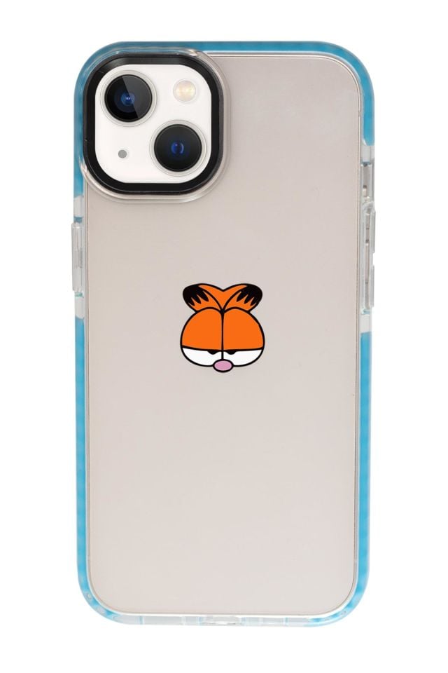 iPhone 13 Garfield Candy Bumper Darbe Emci Silikonlu Telefon Kılıfı