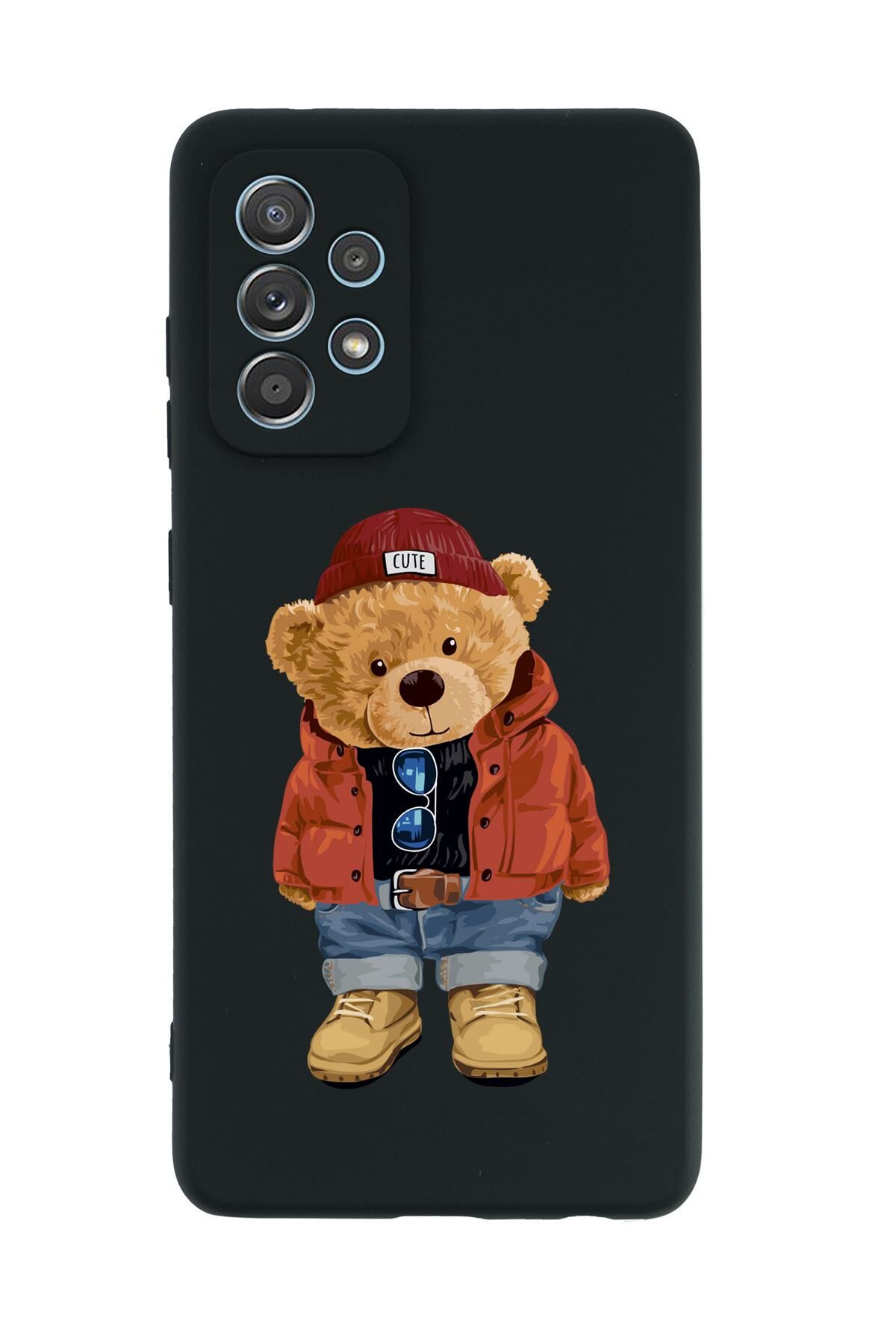 Samsung A32 Teddy Bear Premium Silikonlu Telefon Kılıfı