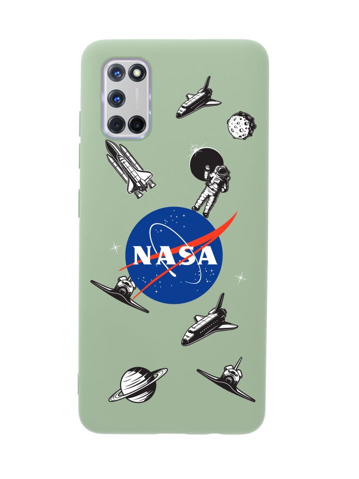 Oppo A72 NASA Desenli Premium Silikonlu Telefon Kılıfı