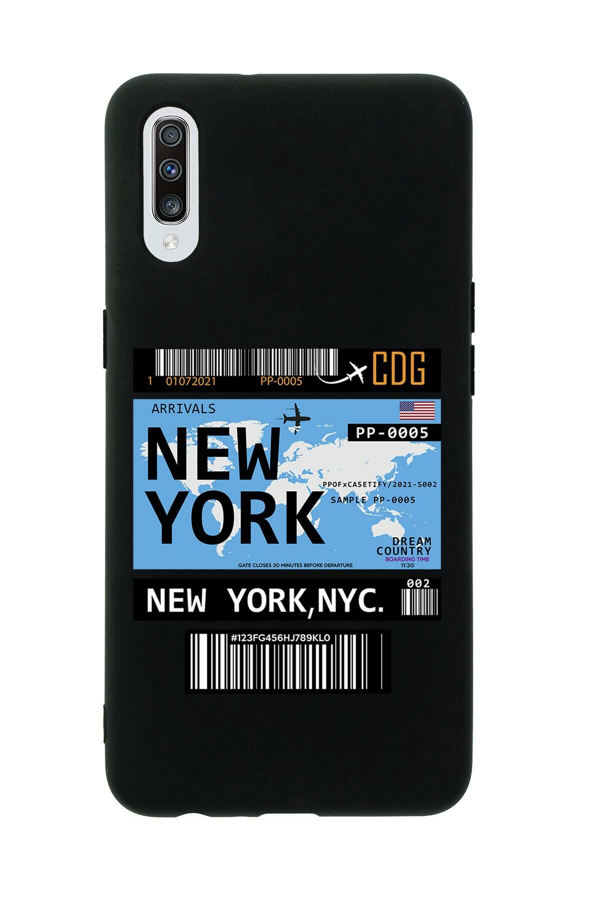 Samsung A70 New York Premium Silikonlu Telefon Kılıfı