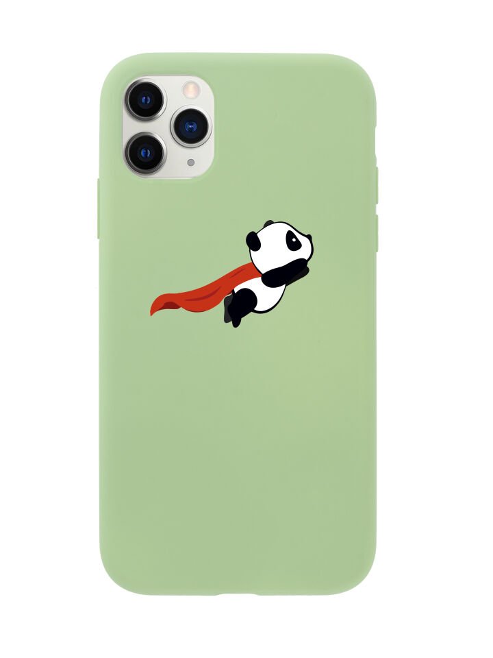 iPhone 11 Pro Uçan Panda Desenli Premium Lansman Kılıf