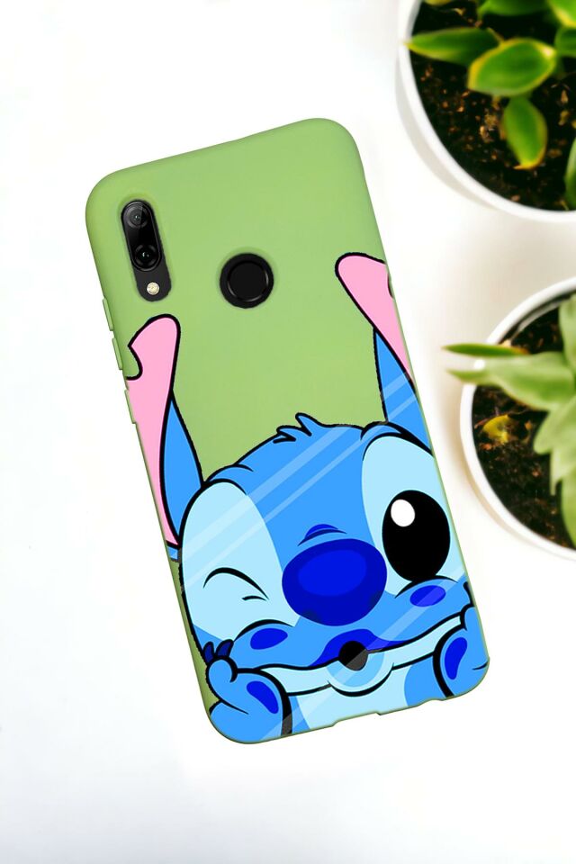 Huawei P Smart 2019 Uyumlu Stitch Desenli Premium Silikonlu Lansman Telefon Kılıfı