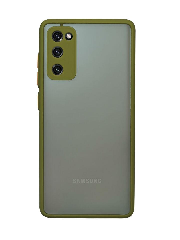 Samsung Galaxy S20 FE Buzlu Şeffaf Lüx Telefon Kılıfı MCH90