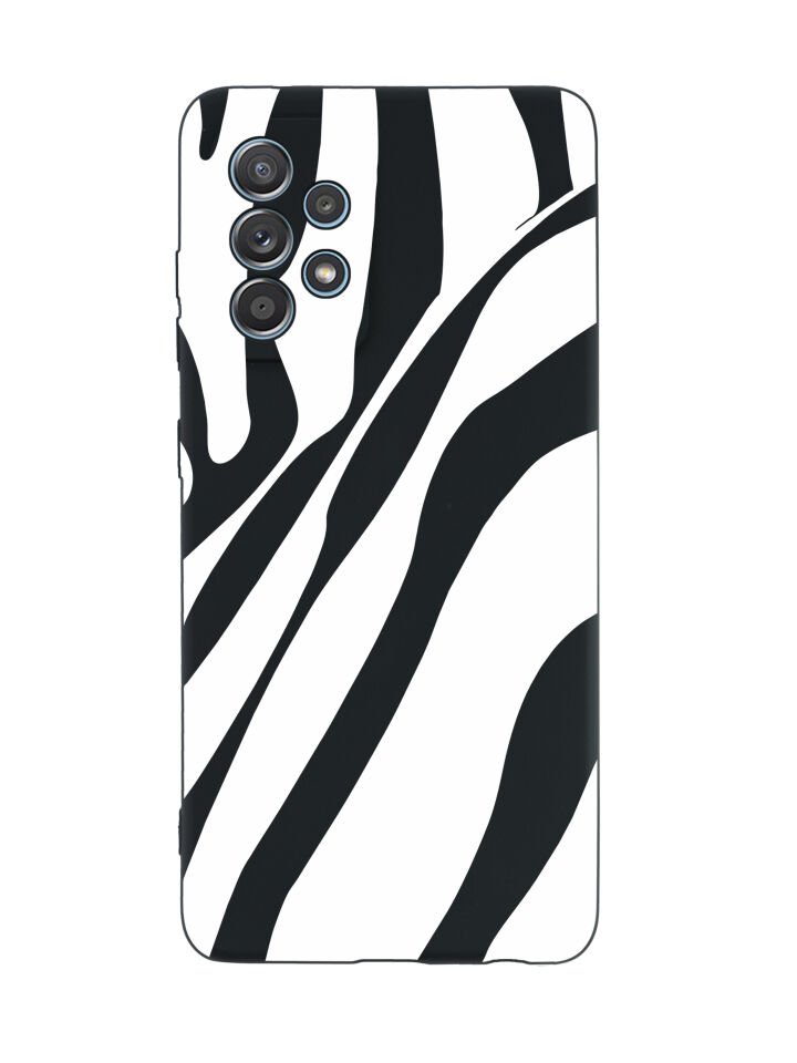 Samsung A72 Zebra Premium Silikonlu Telefon Kılıfı