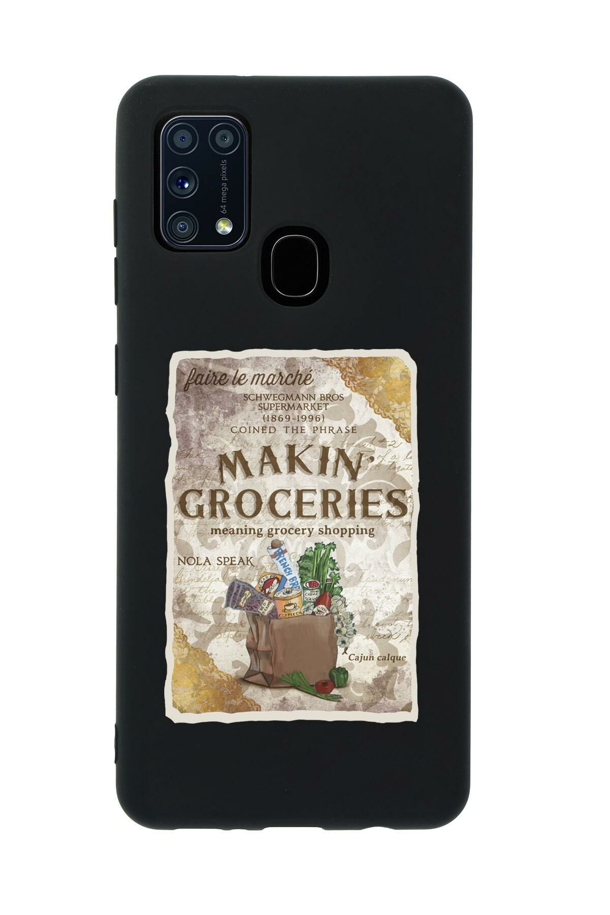 Samsung M30S Makin Groceries Premium Silikonlu Telefon Kılıfı