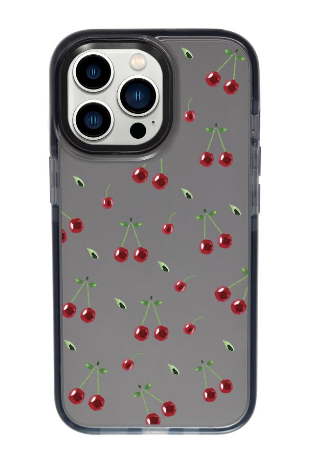 iPhone 13 Pro Uyumlu Kiraz Candy Bumper Silikonlu Telefon Kılıfı