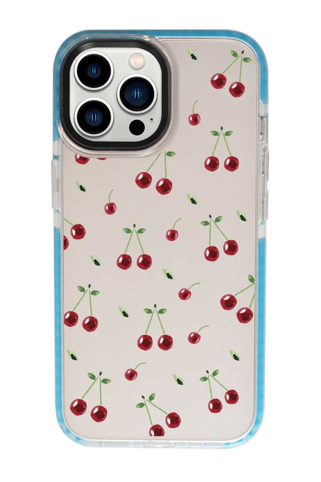 iPhone 13 Pro Uyumlu Kiraz Candy Bumper Silikonlu Telefon Kılıfı