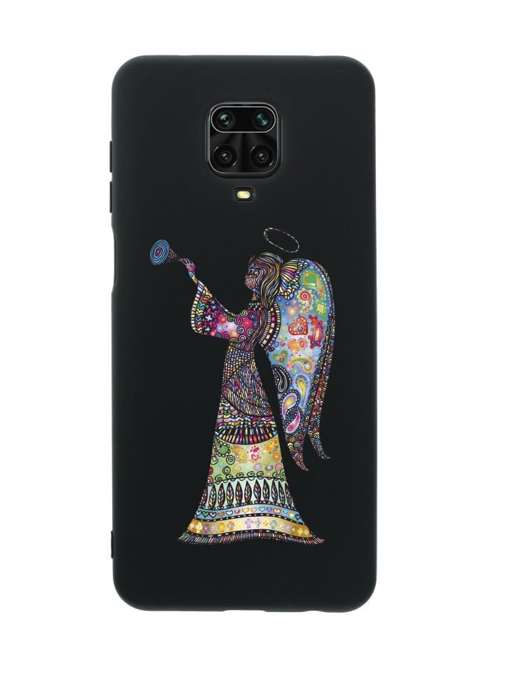 Xiaomi Redmi Note 9s Mandala Melek Kız Premium Silikonlu Telefon Kılıfı