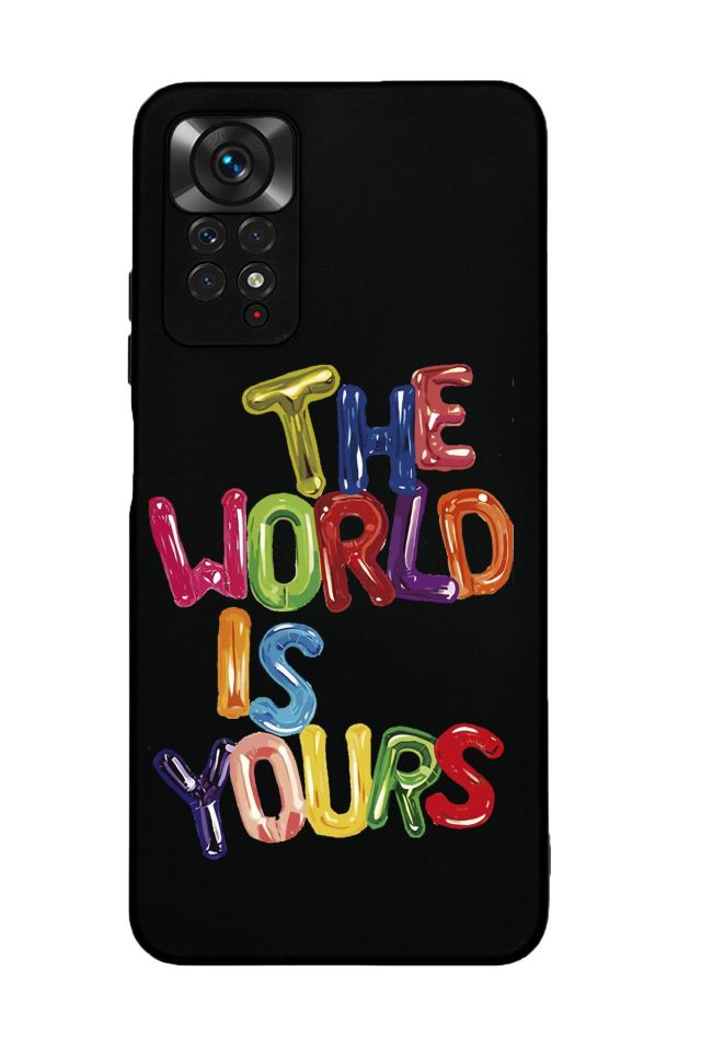 Xiaomi Redmi Note 11 Pro Uyumlu The World Is Yours Premium Silikonlu Lansman Telefon Kılıfı