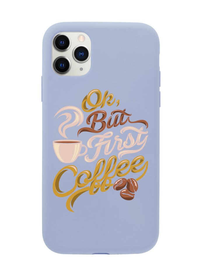 iPhone 11 Pro First Coffee Premium Lansman Silikonlu Kılıf