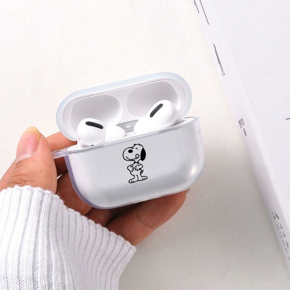 2.Nesil Airpods Pro Uyumlu Snoopy Dog Desenli Silikonlu Airpods Kılıfı