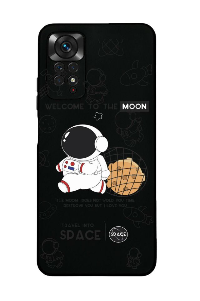 Xiaomi Redmi Note 11 Pro Uyumlu Sevimli Astronot Premium Silikonlu Lansman Telefon Kılıfı