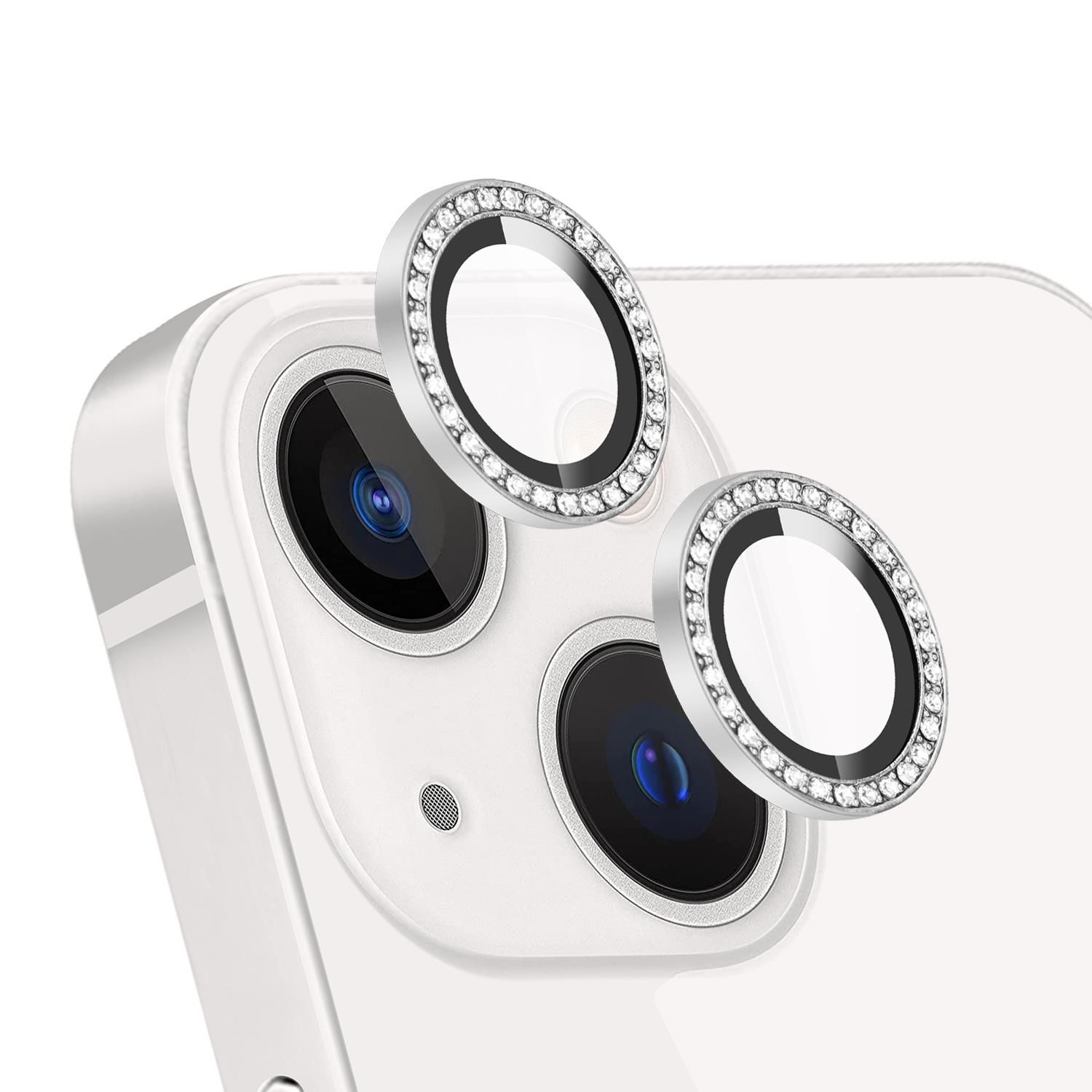 iPhone 15 Uyumlu Swarovski Taşlı Görnümlü Kamera Lensi Koruma Camı