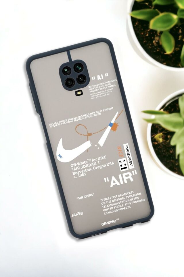 Xiaomi Redmi Note 9 Pro Uyumlu Air Desenli Buzlu Şeffaf Lüx Telefon Kılıfı