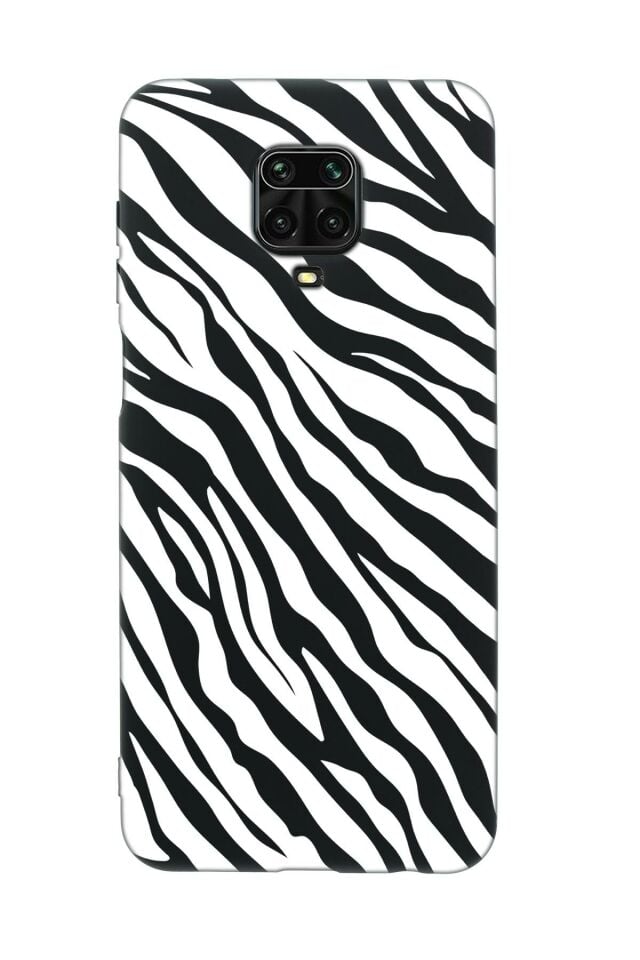 Xiaomi Redmi Note 9 Pro Zebra Pattern Premium Silikonlu Telefon Kılıfı