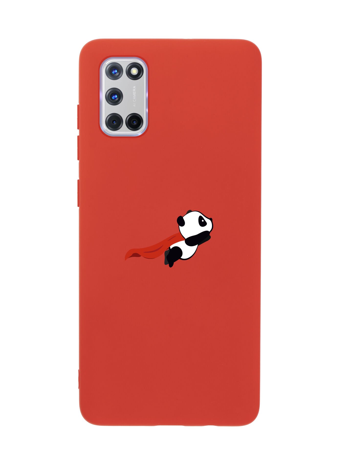 Oppo A72 Uçan Panda Premium Silikonlu Telefon Kılıfı