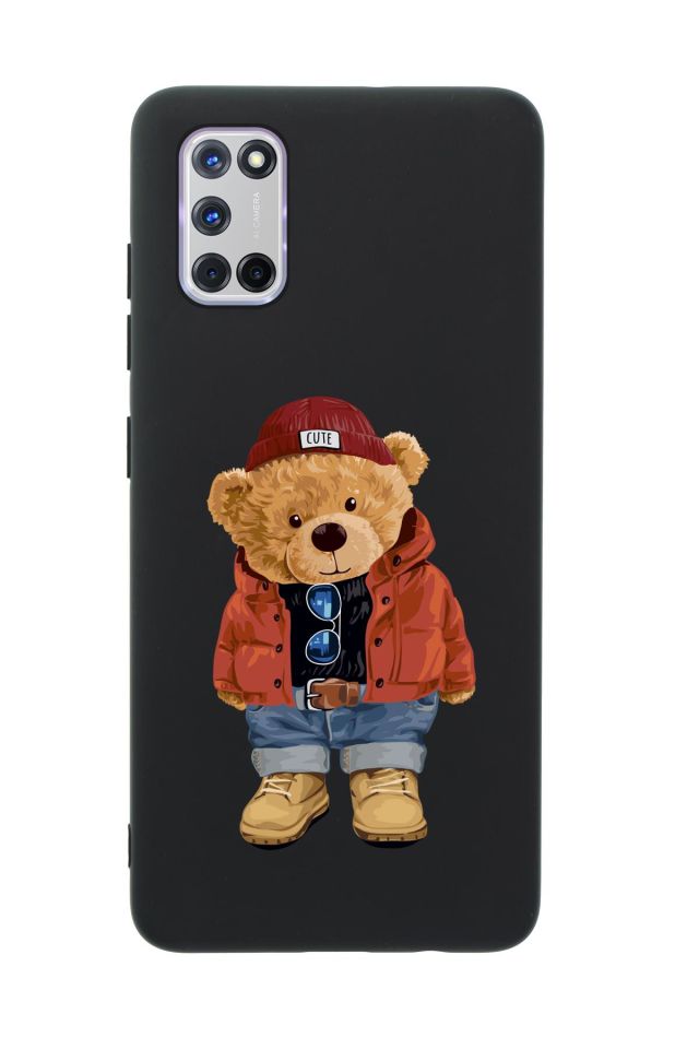 Oppo A52 Teddy Bear Premium Silikonlu Telefon Kılıfı