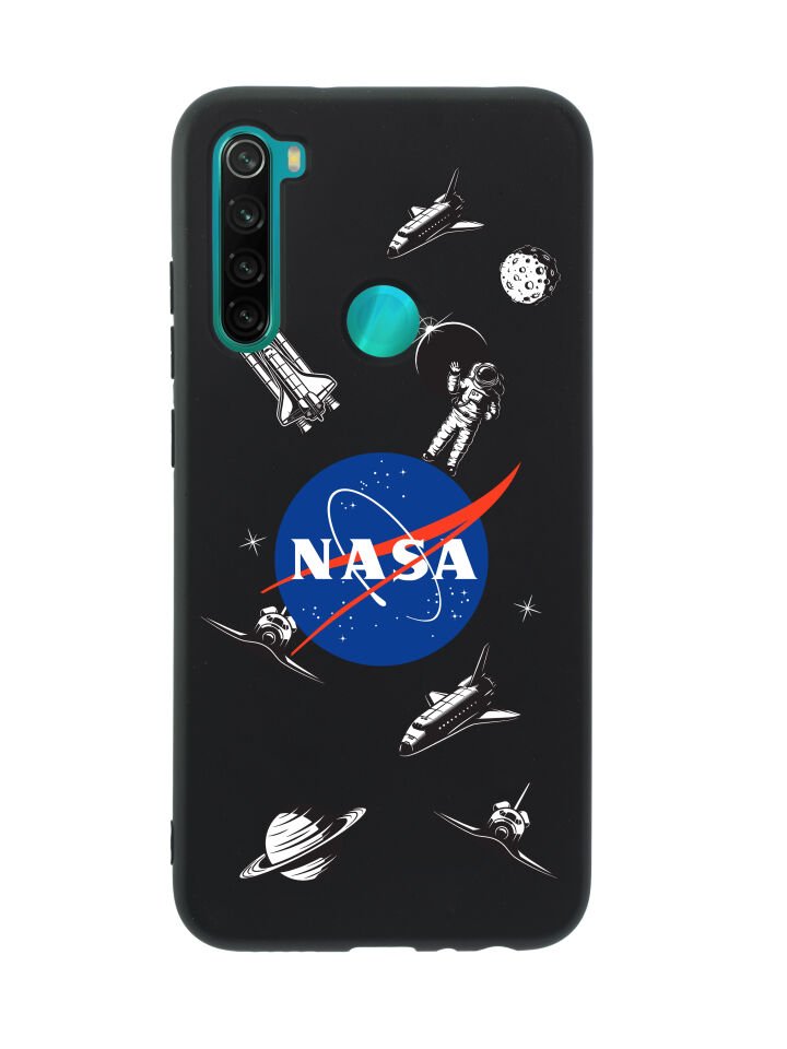 Xiaomi Redmi Note 8 NASA Desenli Premium Silikonlu Telefon Kılıfı