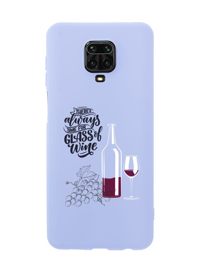 Xiaomi Redmi Note 9s Wine And Grape Premium Silikonlu Telefon Kılıfı
