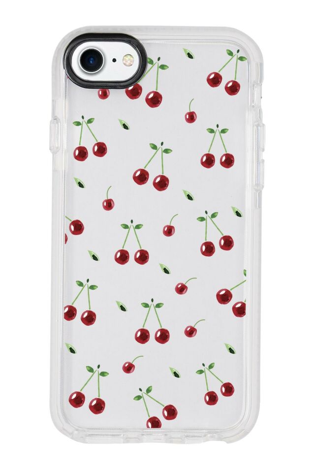 iPhone SE 2020 Uyumlu Kiraz Candy Bumper Silikonlu Telefon Kılıfı