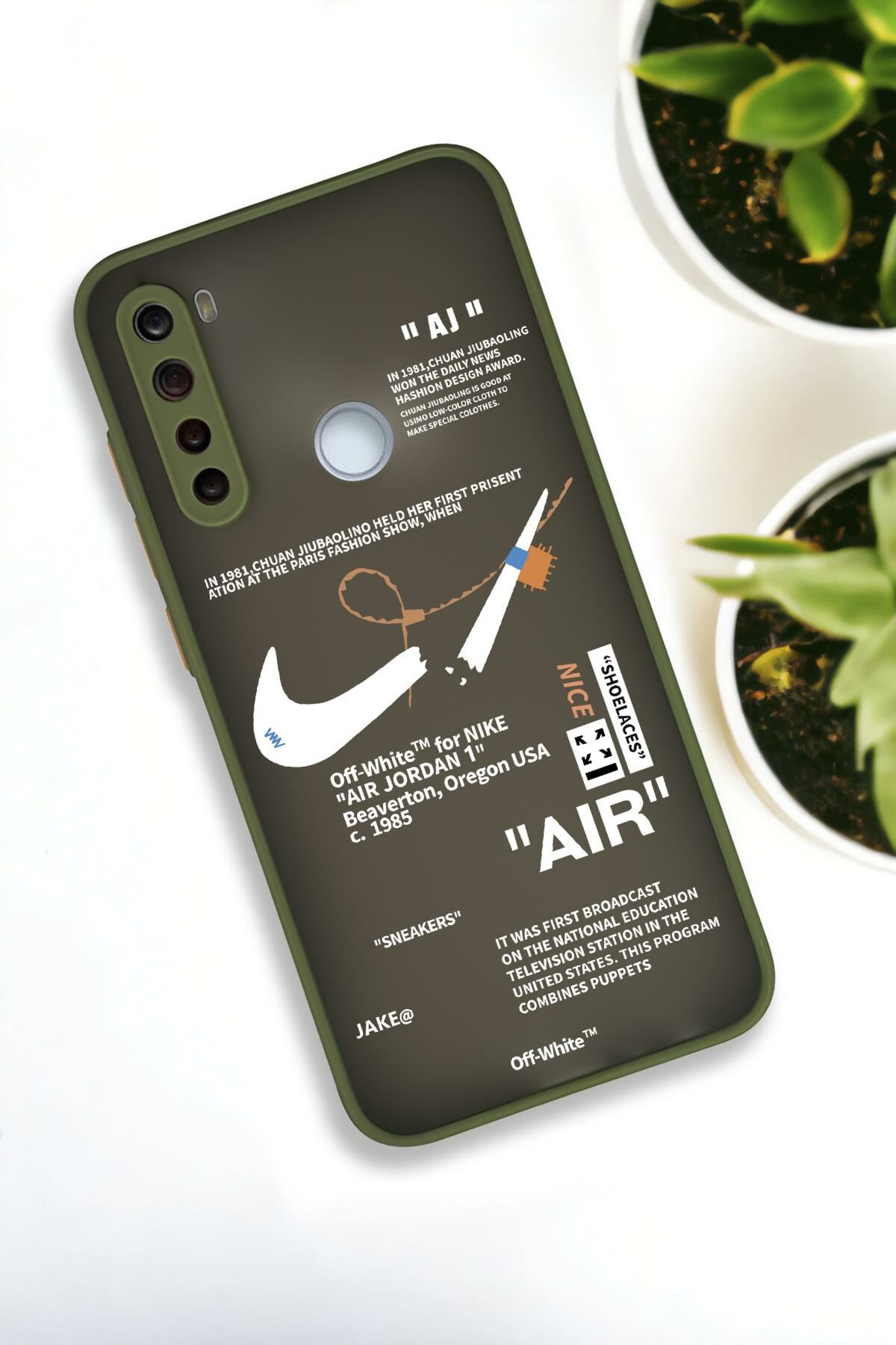 Xiaomi Redmi Note 8 Uyumlu Air Desenli Buzlu Şeffaf Lüx Telefon Kılıfı