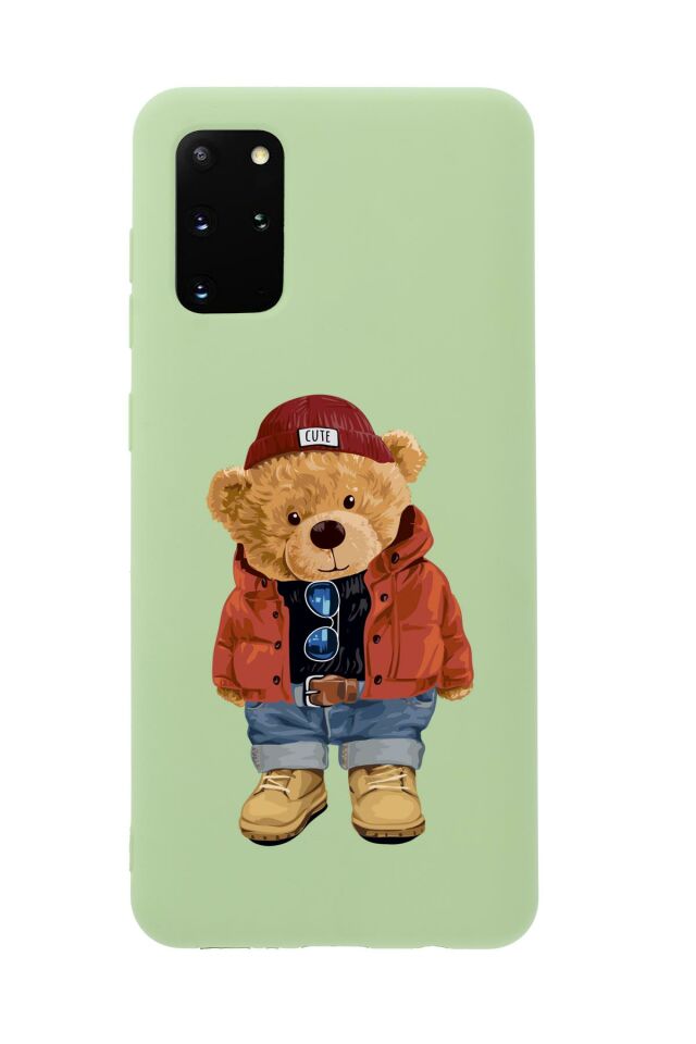 Samsung S20 Plus Teddy Bear Premium Silikonlu Telefon Kılıfı