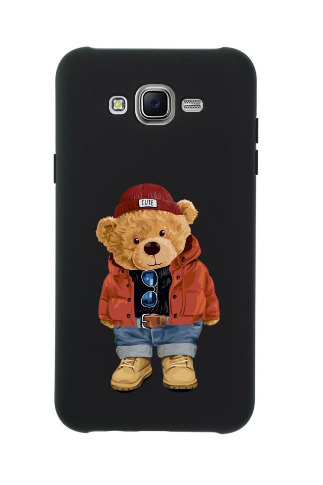 Samsung J7 Teddy Bear Premium Silikonlu Telefon Kılıfı