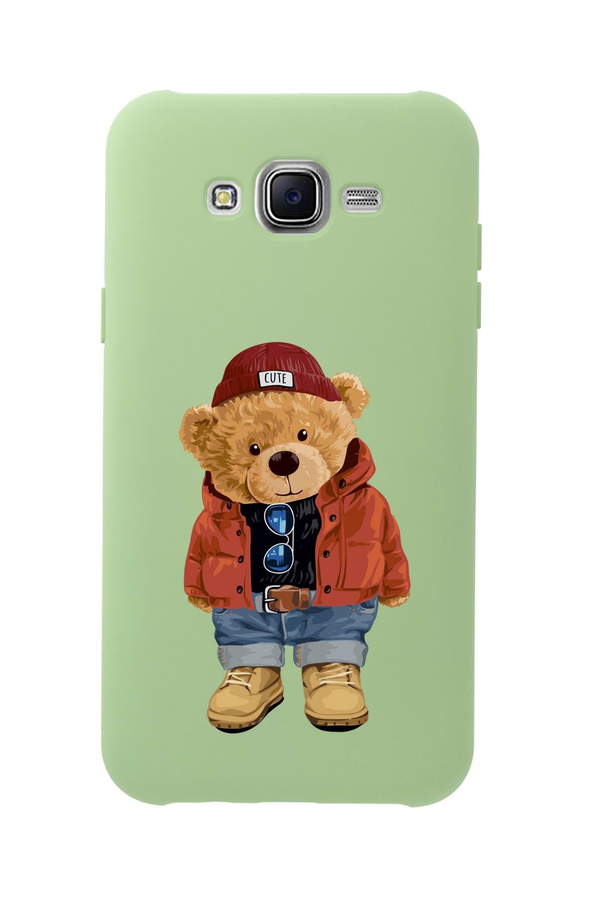 Samsung J7 Teddy Bear Premium Silikonlu Telefon Kılıfı