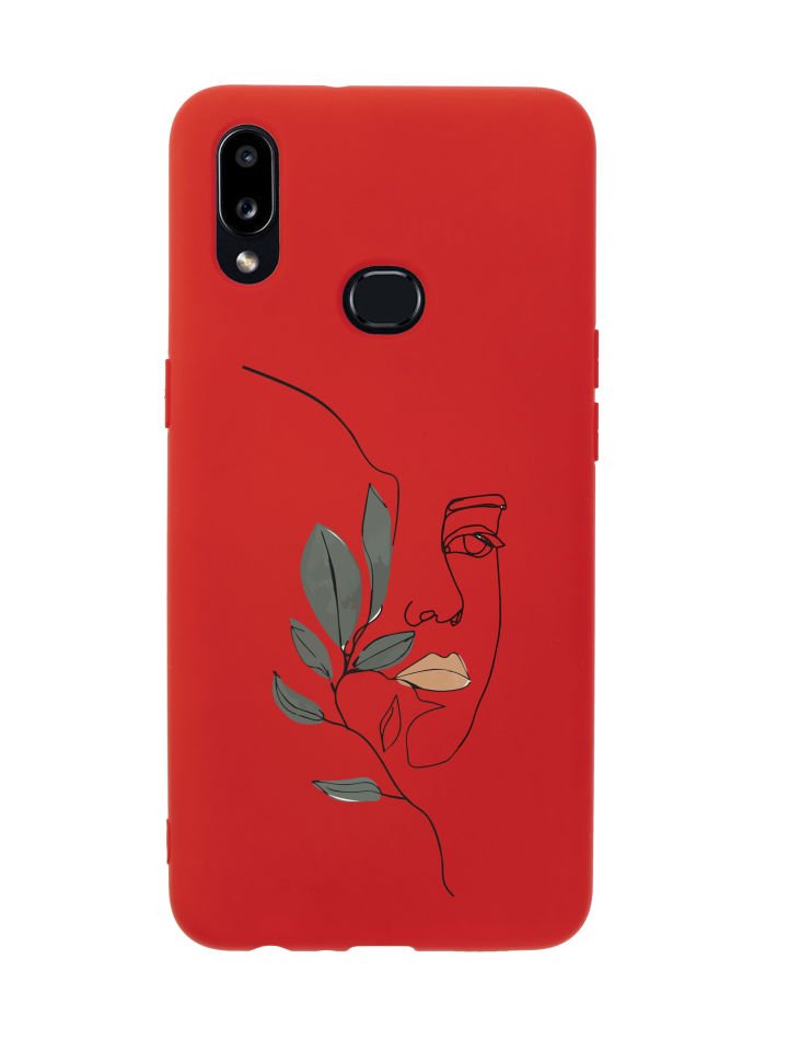 Samsung A10s Line Art Women Desenli Premium Silikonlu Telefon Kılıfı