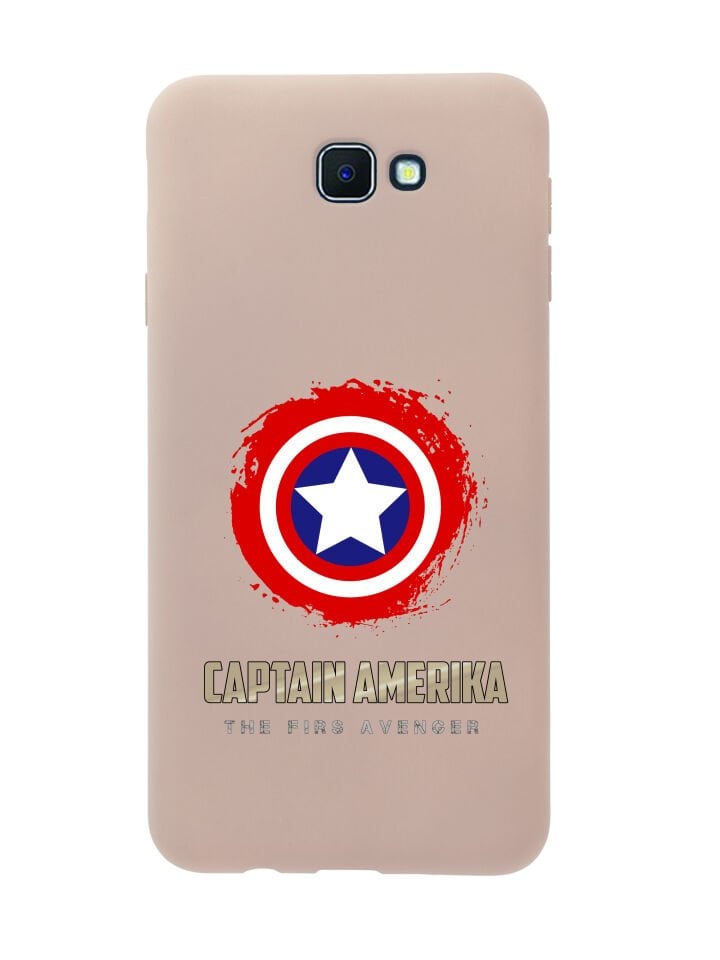 Samsung J7 Prime 2 Captain America Premium Silikonlu Telefon Kılıfı