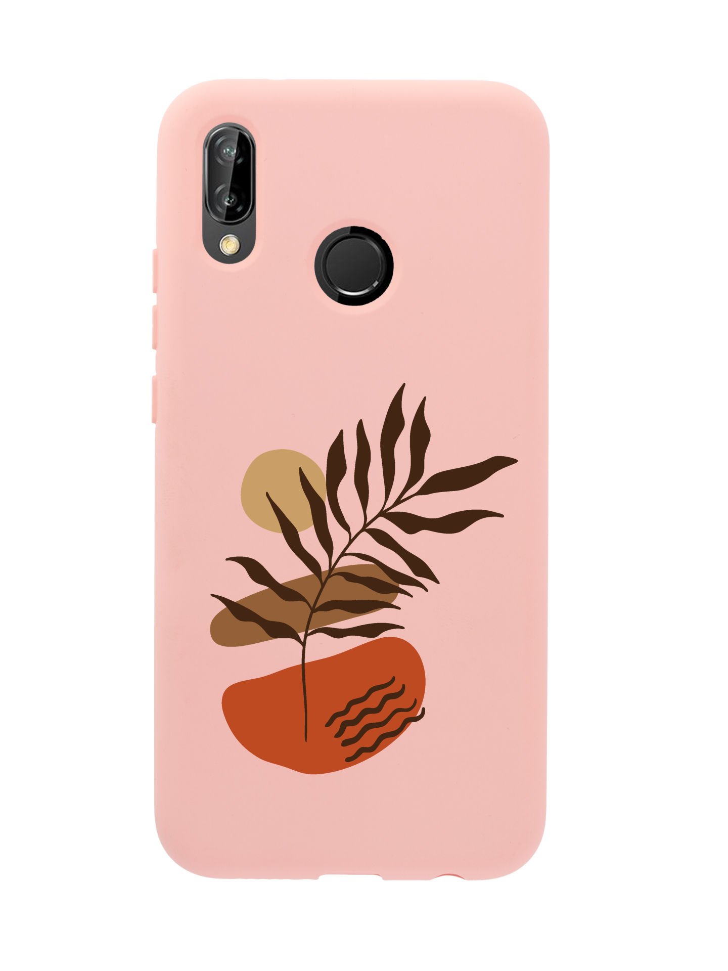 Huawei P20 Lite Floral Art Premium Silikonlu Telefon Kılıfı