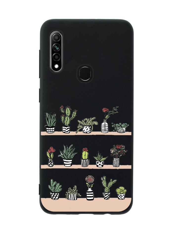 Oppo A31 Kaktüs Bahçesi Premium Silikonlu Telefon Kılıfı