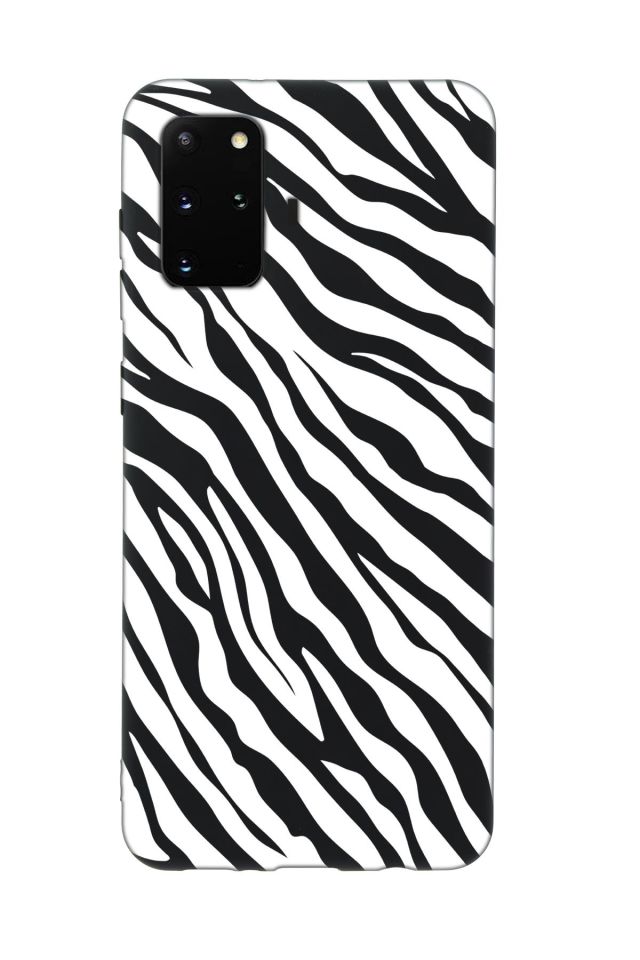 Samsung S20 Plus Zebra Pattern Premium Silikonlu Telefon Kılıfı