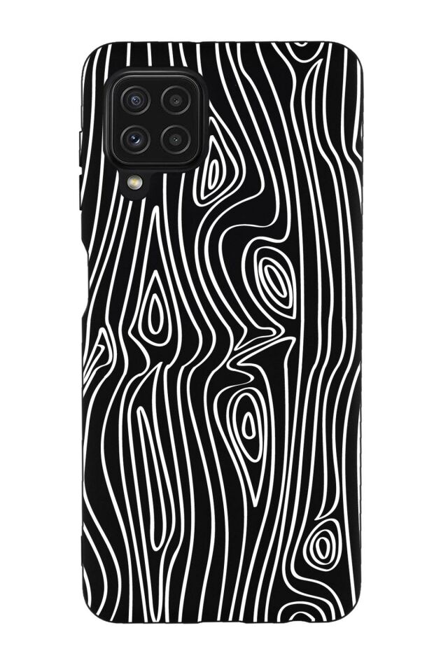 Galaxy M32 Uyumlu Wooden Desenli Premium Silikonlu Lansman Telefon Kılıfı