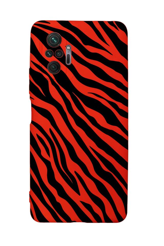 Xiaomi Redmi Note 10 Pro Uyumlu Zebra Pattern Desenli Premium Silikonlu Lansman Telefon Kılıfı