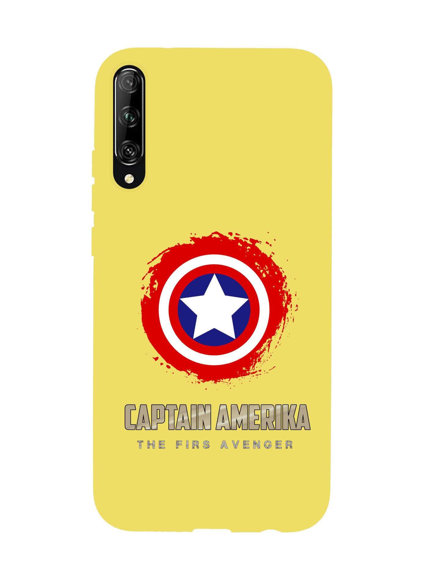 Huawei Psmart Pro Captain America Premium Silikonlu Telefon Kılıfı