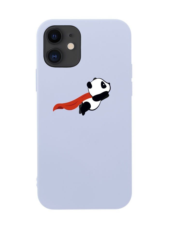 iPhone 12 Uçan Panda Desenli Premium Lansman Kılıf