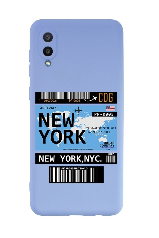 Samsung A02 New York Premium Silikonlu Telefon Kılıfı