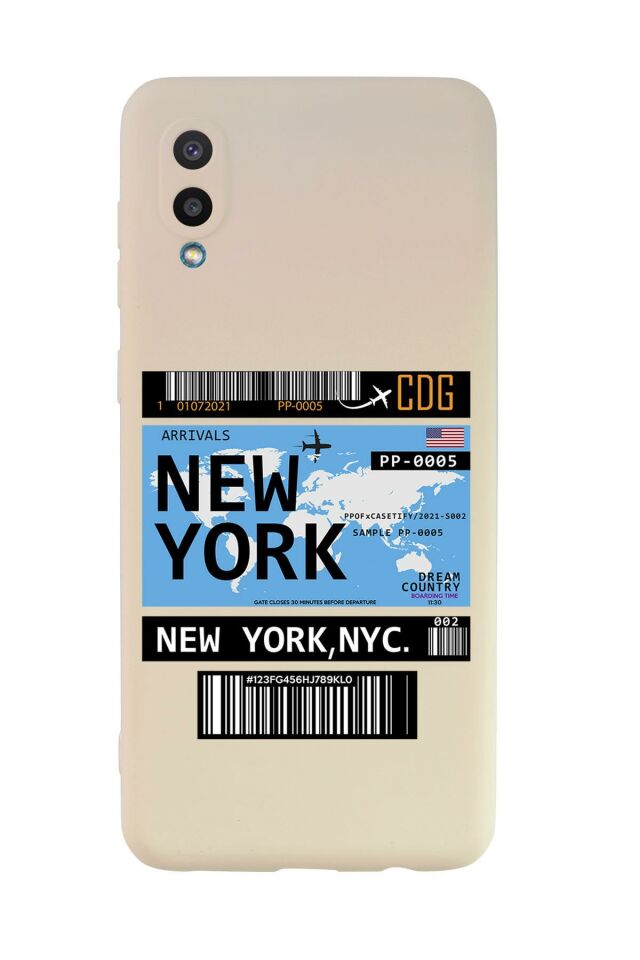 Samsung A02 New York Premium Silikonlu Telefon Kılıfı
