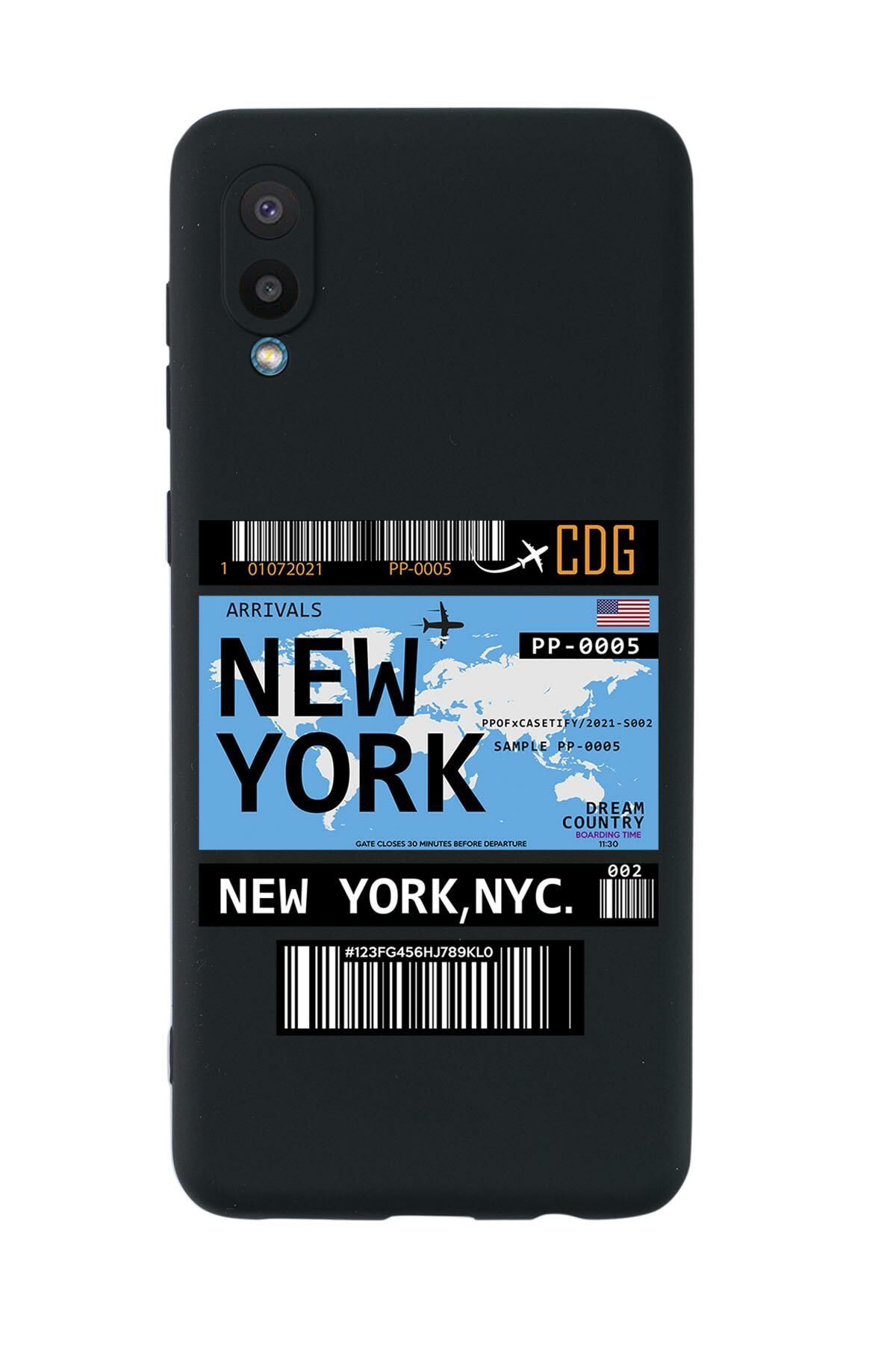 Samsung A02 New York Premium Silikonlu Telefon Kılıfı